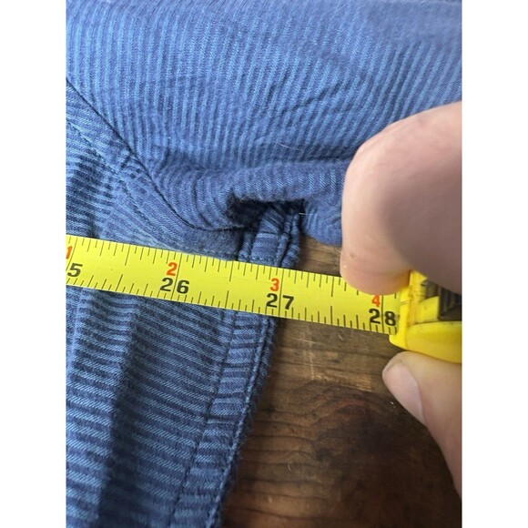 Robert Graham Shirt Mens 3XL Blue Paisley Flip Cuff Button Down Navy Vivid - Picture 7 of 8